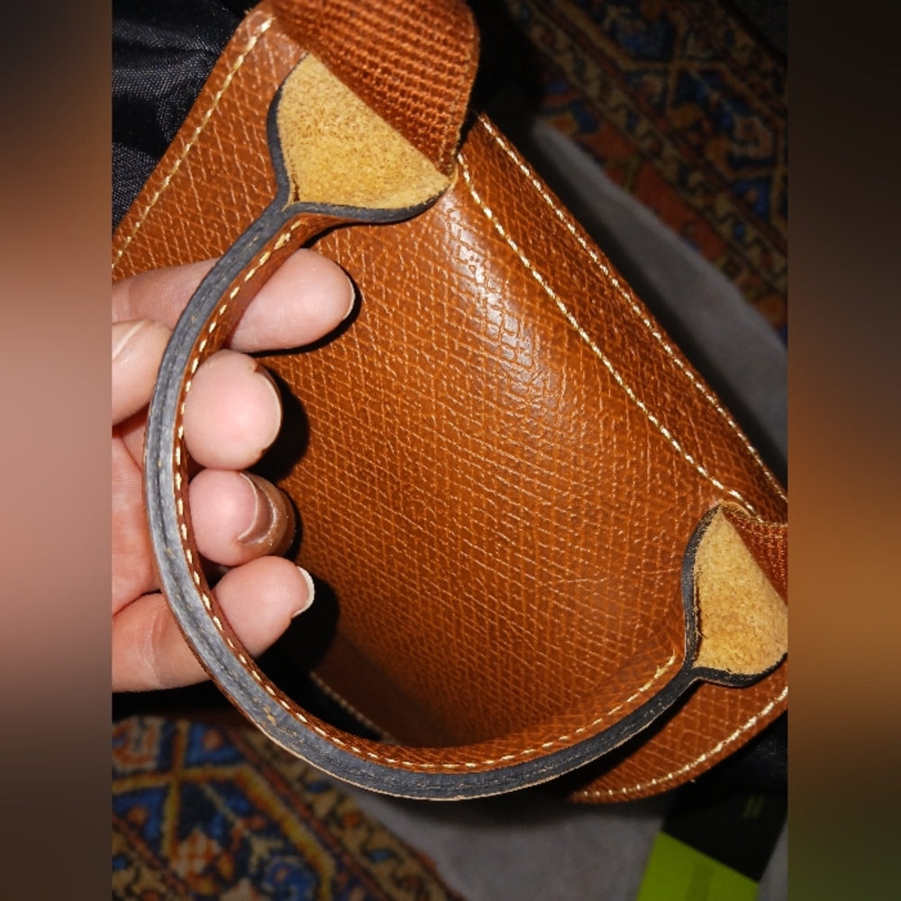 Longchamp Brown and Black Foldable Tote Bag - Picture 10 of 12